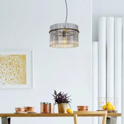 Globo Pendellamper > Gorley pendel, Ø 40 cm, røggrå, glas