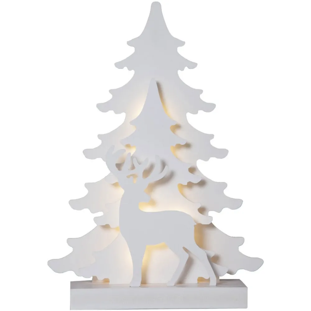 STAR TRADING Julepynt > Grandy LED-dekorationslampe, rensdyr, graner 41 cm