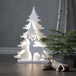 Dekorationsbelysning|Julepynt ^ STAR TRADING Grandy Rensdyr LED-dekorationslampe