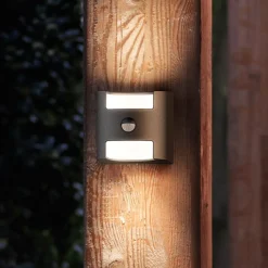 Philips Væglampe Med Sensor > Grass - sensorvæglampe i antracit m. LED-lys