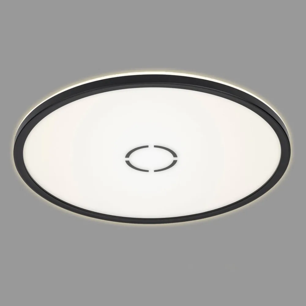 Arbejdsrum/Kontor|Loftlamper ^ Briloner Gratis LED-loftslampe, Ø 42 cm, sort