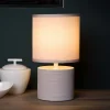 Lucide Bordlamper > Greasby bordlampe med tekstilskærm, beige
