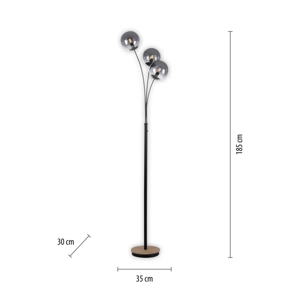 JUST LIGHT. GmbH Gulvlamper|Gulvlamper > Green Widow gulvlampe med glasskærme