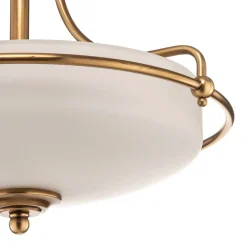 QUOIZEL Loftlamper > Griffin loftlampe med afstand, messing, Ø 42 cm