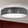 Loftlamper ^ ORION Grå loftlampe Ufo med lærredsskærm