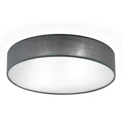 Loftlamper ^ ORION Grå loftlampe Ufo med lærredsskærm