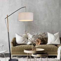 JUST LIGHT. GmbH Gulvlamper > Grøn Sofie gulvlampe med papirskærm