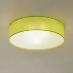 Loftlamper ^ ORION Grøn tekstil loftslampe Jitendra