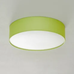 Loftlamper ^ ORION Grøn tekstil loftslampe Jitendra