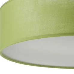 Loftlamper ^ ORION Grøn tekstil loftslampe Jitendra
