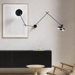 GRUPA Arbejdsrum/Kontor > Arigato væglampe 2 lyskilder 90 cm sort