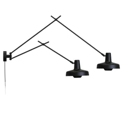 GRUPA Arbejdsrum/Kontor > Arigato væglampe 2 lyskilder 90 cm sort