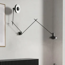 GRUPA Arbejdsrum/Kontor > Arigato væglampe 2 lyskilder 90 cm sort