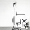 Gulvlamper|Gulvlamper ^ GRUPA Model M3 LED-gulvlampe sort kabel sort