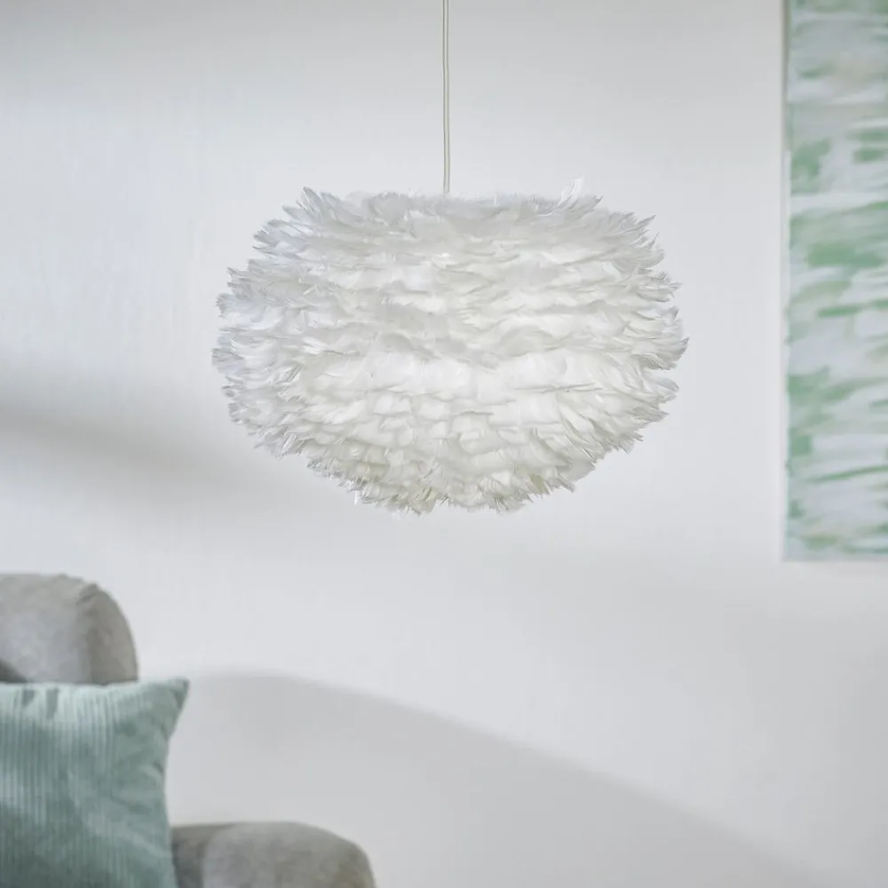 UMAGE Pendellamper|Pendellamper > Gåsefjer pendellampe Eos medium, hvid