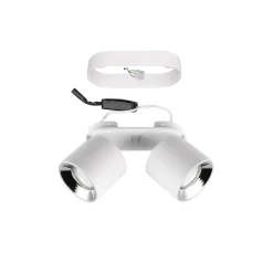 Loftlamper|Loftlamper ^ Trio Lighting Guayana loftspot GU10, 2 lyskilder, hvidt