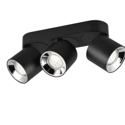 Trio Lighting Loftlamper|Loftlamper > Guayana loftspot GU10, 3 lyskilder, sort