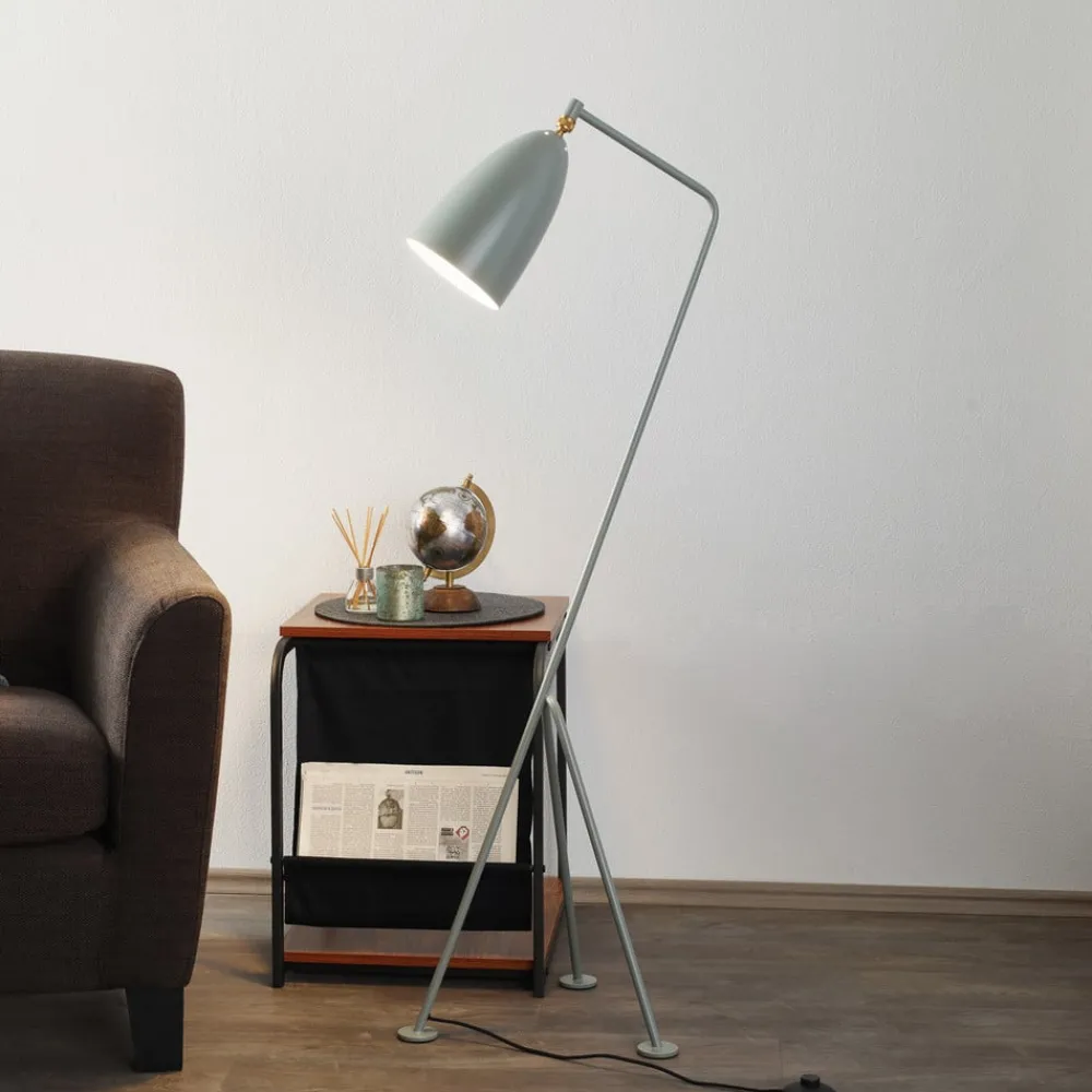 GUBI Gulvlamper > Gräshoppa trefods gulvlampe, blågrå
