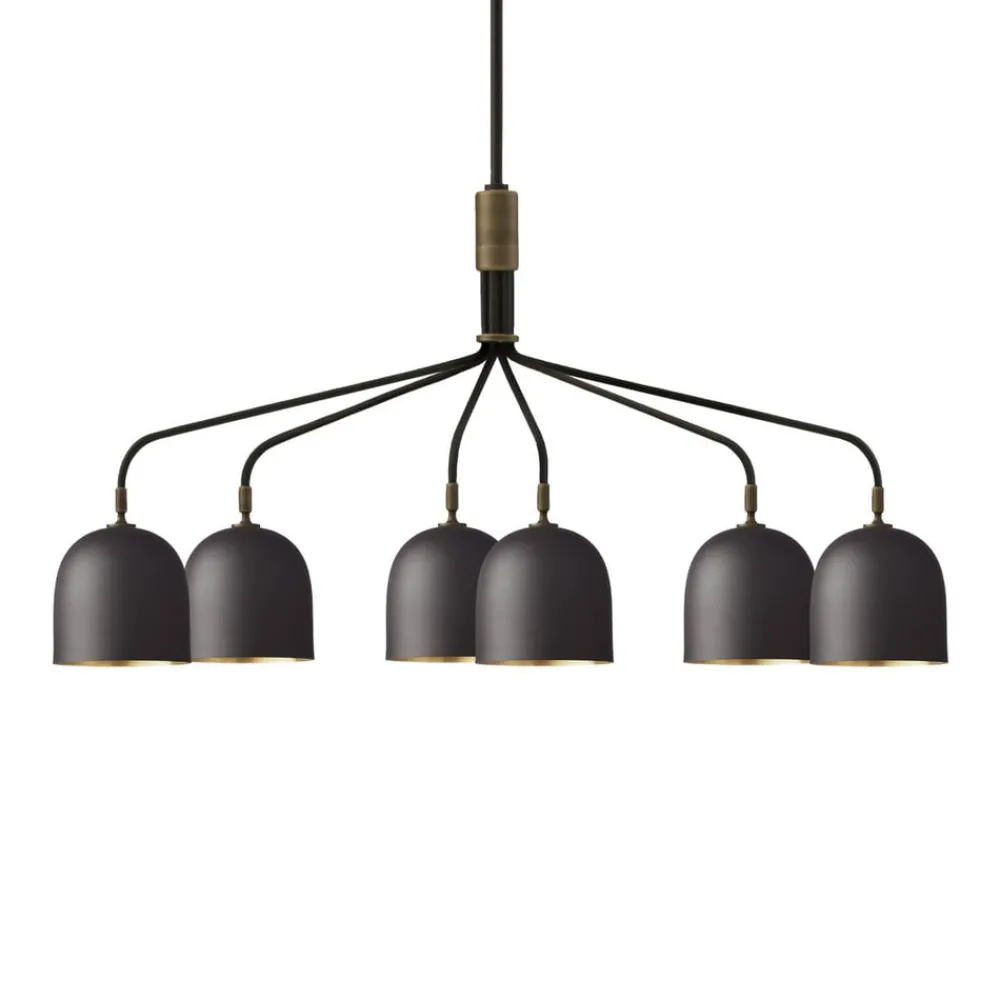 GUBI Lysekroner > Lysekrone Howard 6-lys 134x73 cm gunmetal