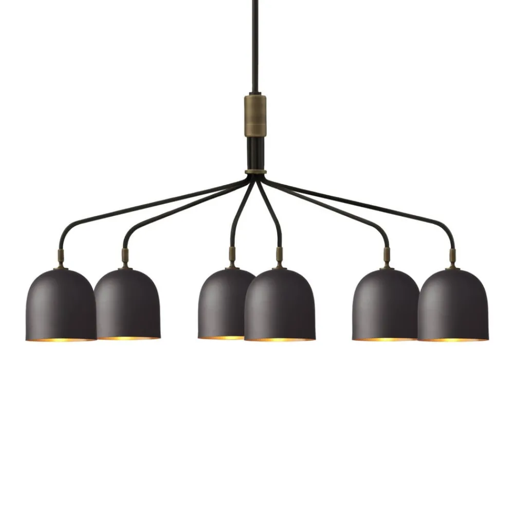 GUBI Lysekroner > Lysekrone Howard 6-lys 134x73 cm gunmetal