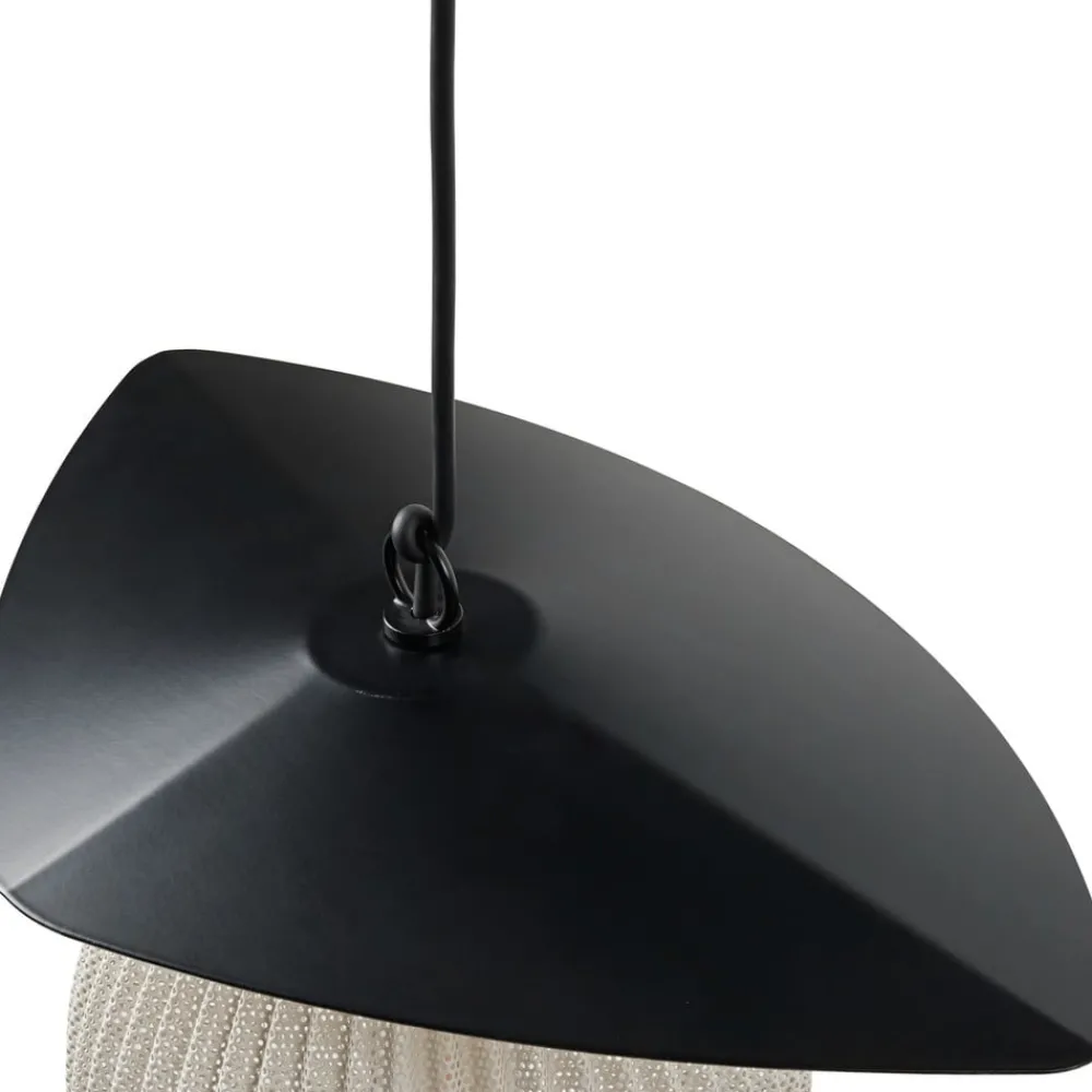 Udendørs Pendellamper ^ GUBI Satellite udendørs pendel, 45x27 cm, sort/cremehvid