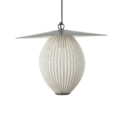 Udendørs Pendellamper ^ GUBI Satellite udendørs pendel, 45x27 cm, sort/sennepsguld