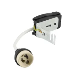 Deko-Light Elektroniske Materialer > GU10 fatning med afstandsstykke, hvid, kabel 10 cm max. 35 W