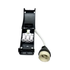 Deko-Light Elektroniske Materialer > GU10 fatning med afstandsstykke, hvid, kabel 10 cm max. 35 W