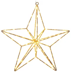 Konstsmide Christmas Julepynt|Julestjerner > Guldstjerne LED-dekorationslampe 37x36 cm