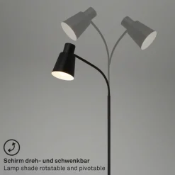 Briloner Gulvlamper > Gulvlampe 1474015 af metal i sort