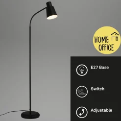 Briloner Gulvlamper > Gulvlampe 1474015 af metal i sort