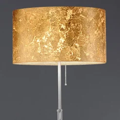 Gulvlamper|Gulvlamper ^ Hufnagel Gulvlampe Alea Loop med bladguld