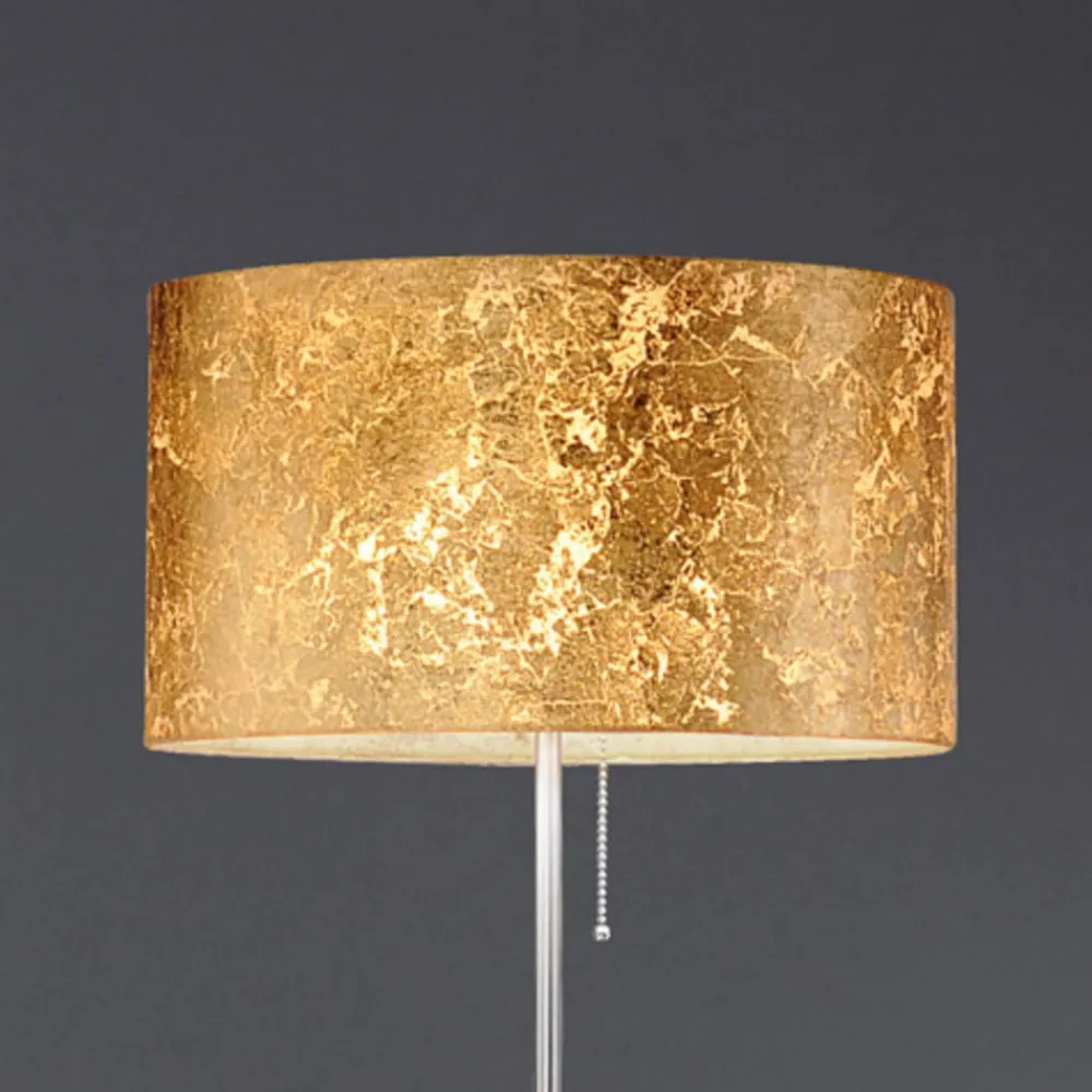Gulvlamper|Gulvlamper ^ Hufnagel Gulvlampe Alea Loop med bladguld