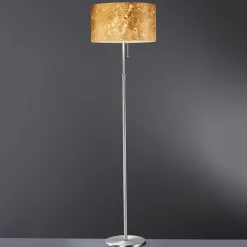 Gulvlamper|Gulvlamper ^ Hufnagel Gulvlampe Alea Loop med bladguld
