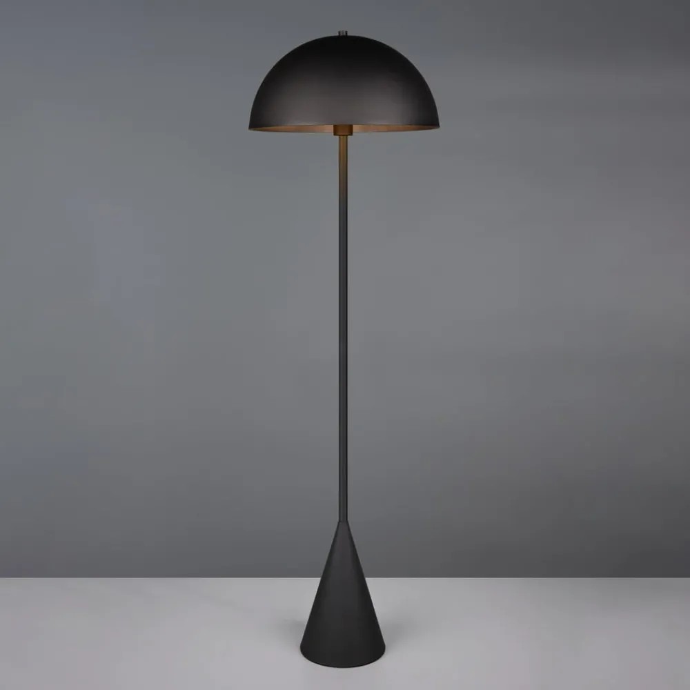 Trio Lighting Gulvlamper > Gulvlampe Alfie, sort mat, metal, E27
