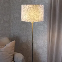 PR Home Gulvlamper > Gulvlampe Amy, Eldertree grøn/guld, højde 150 cm, E27