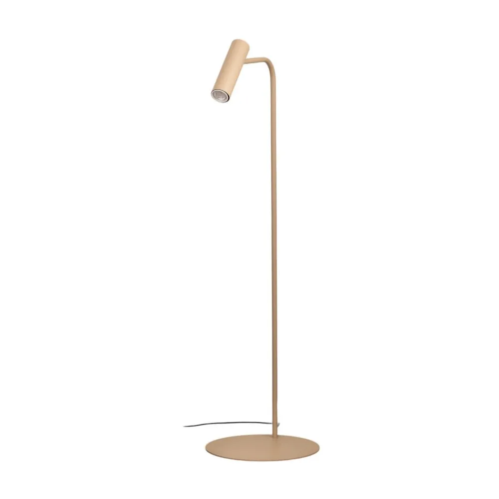 Luminex Gulvlamper|Gulvlamper > Gulvlampe Axion, beige, højde 115 cm, stål