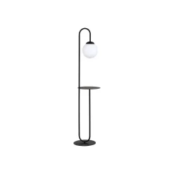 EMIBIG LIGHTING Gulvlamper|Gulvlamper > Gulvlampe Bari, sort, metal, glas