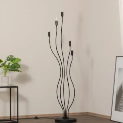 Opviq Gulvlamper|Gulvlamper > Gulvlampe Bonibon 13231 sort metal højde 155 cm 5 lyskilder