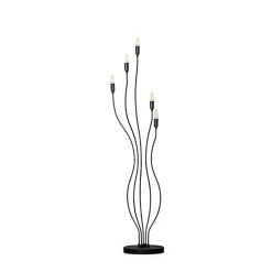 Opviq Gulvlamper|Gulvlamper > Gulvlampe Bonibon 13231 sort metal højde 155 cm 5 lyskilder