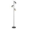 Reality Leuchten Gulvlamper|Gulvlamper > Gulvlampe Cadiz, sort/antracit, 3 lyskilder, højde 154 cm