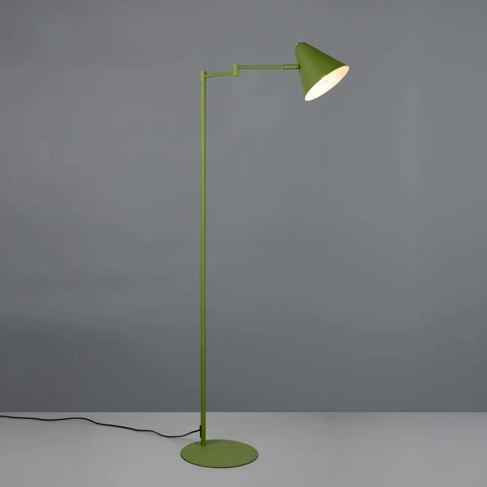 Trio Lighting Gulvlamper|Gulvlamper > Gulvlampe Cosima, grøn, højde 126 cm, metal