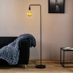 Gulvlamper|Gulvlamper ^ Trio Lighting Gulvlampe Diallo uden skærm mat sort