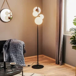 ALDEX Gulvlamper|Gulvlamper > Gulvlampe Dione, 4 lyskilder, sort