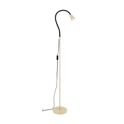 ORION Gulvlamper|Gulvlamper > Gulvlampe Dotty, khaki, højde 145 cm, fleksibel arm, GU10