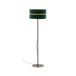 Duolla Gang|Gulvlamper > Gulvlampe Duo, grøn/guld, Ø 40 cm 1 lyskilde