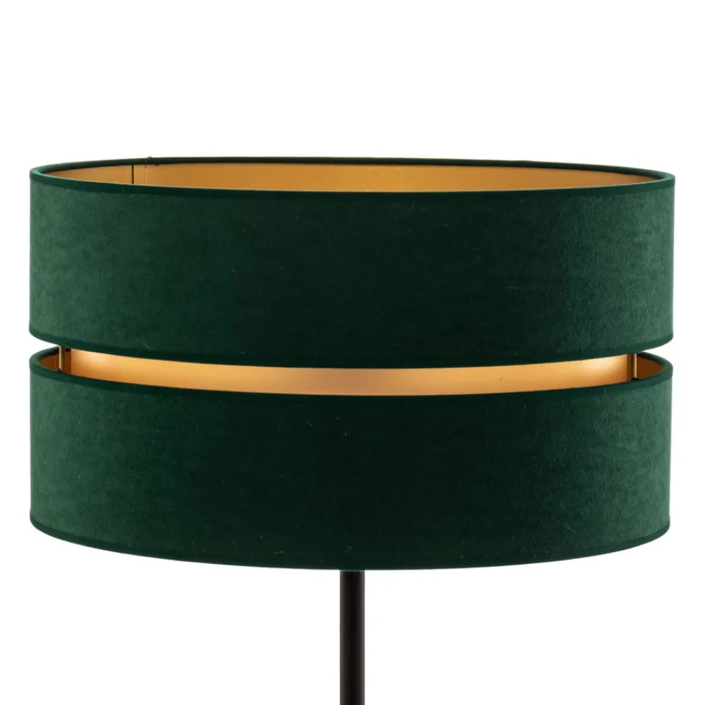 Duolla Gang|Gulvlamper > Gulvlampe Duo, grøn/guld, Ø 40 cm 1 lyskilde