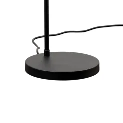 Opviq Gulvlamper|Gulvlamper > Gulvlampe Emek 4081, sort, skærm i antik guld