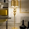Gulvlamper|Gulvlamper ^ Masiero Gulvlampe Eva STL3+1, guld