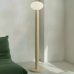 ALDEX Gulvlamper > Gulvlampe Flo, beige, højde 138 cm, 1 lyskilde, glas
